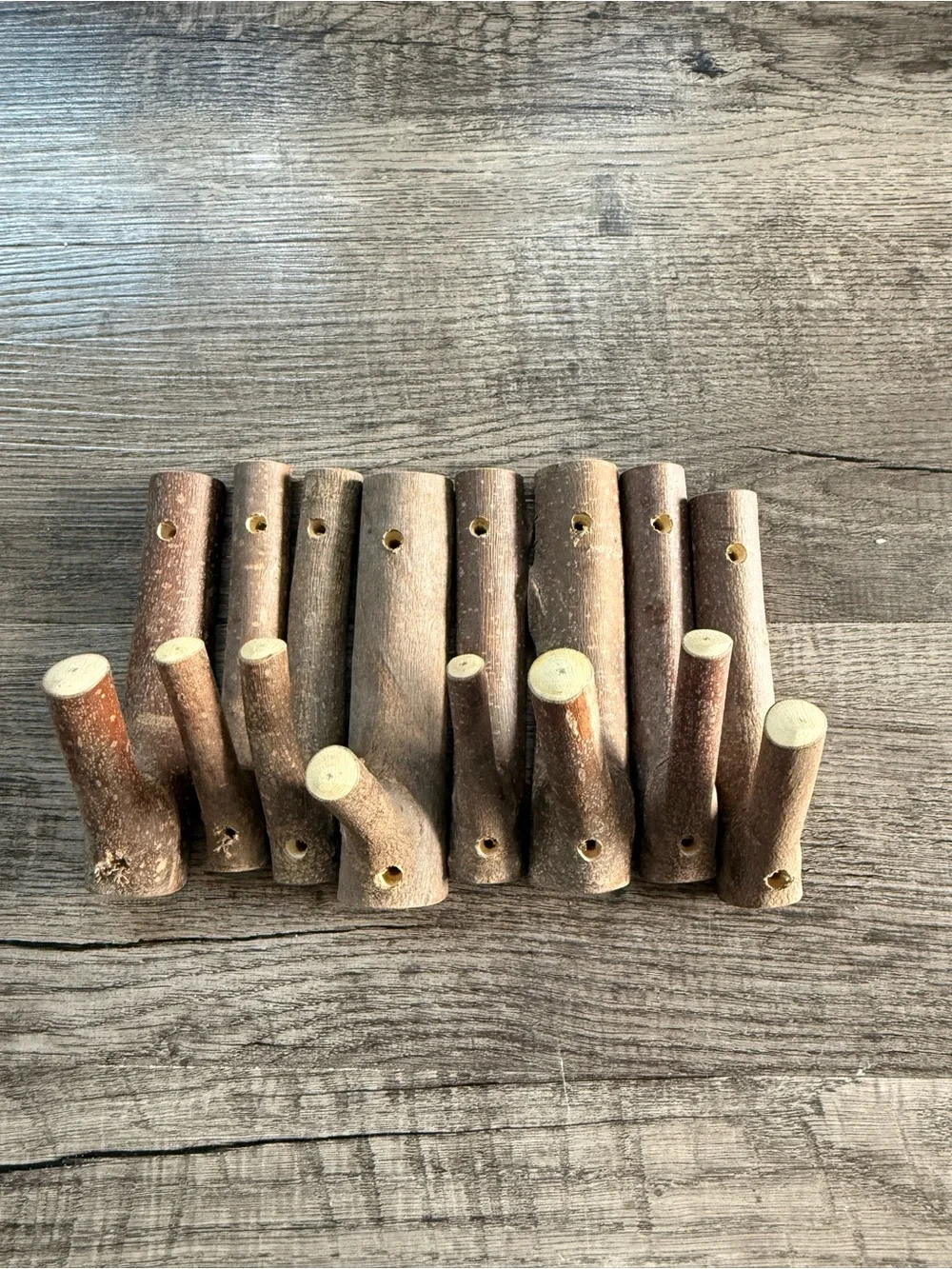 Natural Wood Branch Coat & Decor Hangers - Rustic